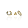 Gold earrings for ladies AU86930 - 14 karátos arany női beszúrós fülbevaló