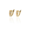 Gold earrings for ladies AU87401 - 14 K sárga arany fülbevaló