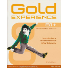 GOLD EXPERIENCE B1+ WB nyelvkönyv, szótár