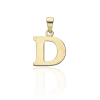 Gold letter pendants 14 K arany D Betű medál - AU-XS2-D-60