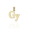 Gold letter pendants 14 K arany GY Betű medál - AU-XS2-GY-80