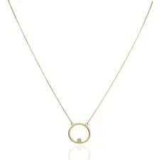 Gold necklaces AU84248 - 14 karátos arany nyaklánc medállal Hossz: 42+3 cm nyaklánc
