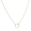 Gold necklaces AU85073 - 14 karátos arany nyaklánc kör medállal Hossz: 42+3 cm