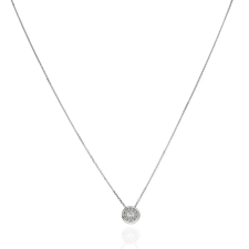 Gold necklaces AU85089 - 14 karátos arany nyaklánc button medállal Hossz: 42+3 cm nyaklánc