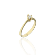 Gold rings AU52859 - 14 karátos női arany eljegyzési gyűrű Méret: 55 gyűrű