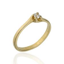 Gold rings AU84191 - 14 karátos női arany eljegyzési gyűrű Méret: 52 gyűrű
