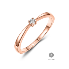 Gold rings NS-608-18K-C - Nina Sara női arany eljegyzési gyűrű gyűrű