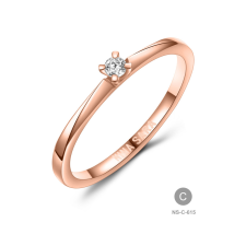 Gold rings NS-615-18K-C - Nina Sara női arany eljegyzési gyűrű gyűrű