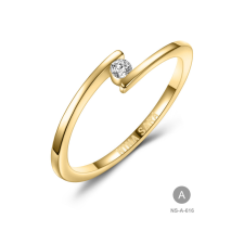 Gold rings NS-616-14K-A - Nina Sara női arany eljegyzési gyűrű gyűrű