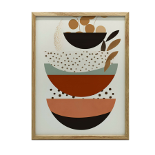 GOLDEN FRAME HARMÓNIA BOHO FALI PLAKÁT 30x40 CM grafika, keretezett kép