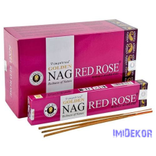  GOLDEN füstölő indiai maszala 15 g - Nag Red Rose füstölő