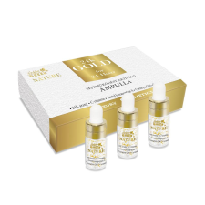 Golden Green Nature 24K Gold sejtműködést segítő bőrfiatalító ampulla, 3x3 ml hajápoló szer