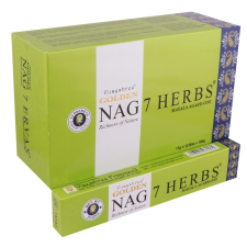 Golden Nag 7 Herbs 7 gyógynövényes indiai prémium füstölő füstölő