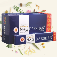 Golden Nag Darshan Indiai Füstölő (15db) füstölő