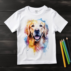  Golden Retriever póló (Gyerek)(Színes)