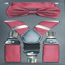  Goldenland nadrágtartó szett - Bordó ajándéktárgy