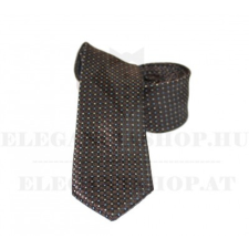  Goldenland slim nyakkendő - Barna aprópöttyös nyakkendő