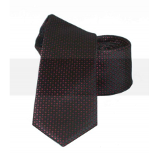  Goldenland slim nyakkendő - Piros-fekete pöttyös