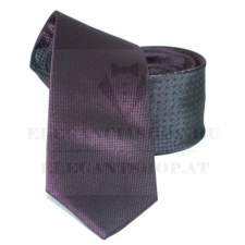  Goldenland slim nyakkendő - Sötétlila mintás nyakkendő