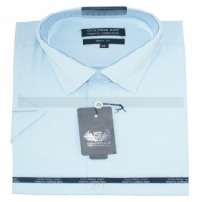  Goldenland slim rövidujjú ing - Halványkék férfi ing
