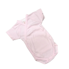 Gólyahír Réklis Rövid Ujjú Body - Rózsaszín - 62 kombidressz, body