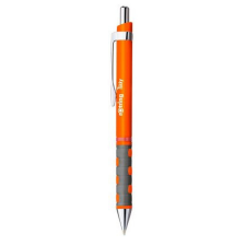 Golyóstoll, 0,8 mm, nyomógombos, neonnarancs tolltest, rOtring "Tikky", kék toll