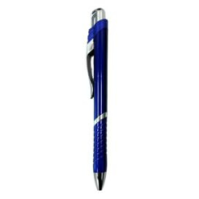 - Golyóstoll HZ9611 nyomógombos fém klipszes kék test kék írásszín toll