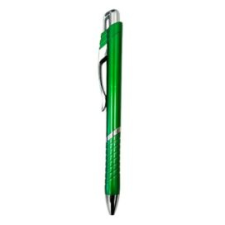 - Golyóstoll HZ9611 nyomógombos fém klipszes zöld test kék írásszín toll