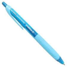  Golyóstoll kék tintával , 0,38 mm, nyomógombos, kék tolltest, STABILO &quot;Performer+&quot; toll