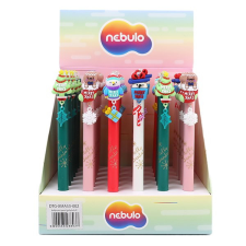  Golyóstoll NEBULO nyomógombos 0,5mm karácsony-3 36 db/display toll