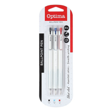  Golyóstoll OPTIMA nyomógombos Stella vegyes színek 1,0 mm 3 darabos toll