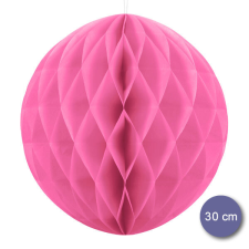 Gömb lampion 30 cm, pink party kellék