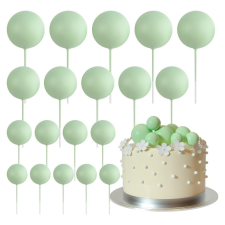  Gömb tortadísz beszúró, világoszöld-20 db sütés és főzés