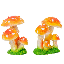 Gomba csoport poly M5cm dekorációs kellék