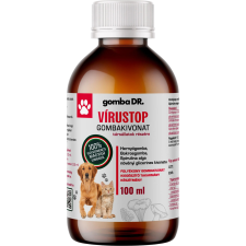 Gomba DR. VÍRUSTOP folyékony gombakivonat kutyáknak és macskáknak 100 ml vitamin, táplálékkiegészítő kutyáknak