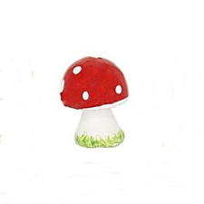 Gomba polyresin, mérete: 16x20x15 mm dekorációs kellék
