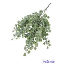  Gombócos tűlevelű műzöld bokor 55cm dekorációs kellék