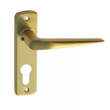 Gomboss/Perfekto Alu 410 Pajzsos Ajtókilincs F3 Arany 78 mm WC zár és alkatrészei