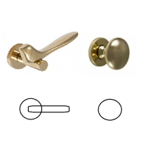 Gomboss/Perfekto Birdy &quot;G01&quot; F Réz PZ Gomb/Kilincs zár és alkatrészei