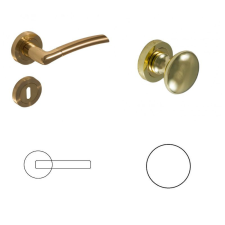 Gomboss/Perfekto Figo (Fino,Vesta) Réz színű PZ Gomb/Kilincs zár és alkatrészei