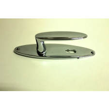 Gomboss/Perfekto Francia Fényes Króm Lyuk Nélküli zár és alkatrészei