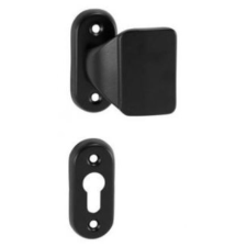 Gomboss/Perfekto Larina Fekete Ovális Kertkapura Asszimetrikus Gomb/Gomb PZ Szett zár és alkatrészei