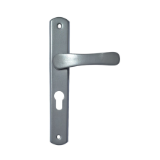 Gomboss/Perfekto Larina Pajzsos Szögletes szürke szín 55 mm PZ zár és alkatrészei