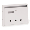 Gomboss/Perfekto Lépcsőházi Postaláda (Rio) 350mm X 270mm X 60mm Lefele Nyíló Névjegy Fehér