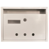 Gomboss/Perfekto Lépcsőházi Postaláda (Rio) 350Mm X 270Mm X 60Mm Lefele Nyíló Névjegy Fehér