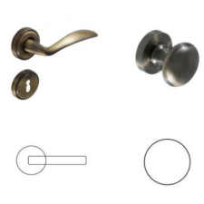 Gomboss/Perfekto Olive Antik Súrolt Felület PZ Gomb/Kilincs zár és alkatrészei