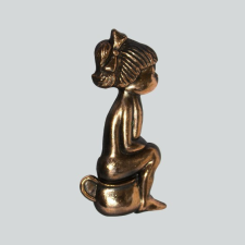 Gomboss/Perfekto Piktogram Wc jelző Lány Bronz üzletberendezés, dekoráció