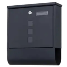 Gomboss/Perfekto Postaláda Start Design Fekete Újságtartóval postaláda