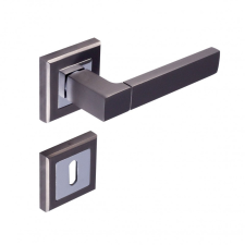 Gomboss/Perfekto Star Négyzetrozettás Antracit/Grafit Szürke Csak Kilincs Felső Rozettán zár és alkatrészei