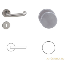 Gomboss/Perfekto Ubul U-alakú Körrozettás Rozsdamentes Inox PZ Gomb/Kilincs zár és alkatrészei